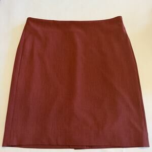 MM.Lafleur Women’s Pencil Skirt Size 14 Rust Red Lined (A0130)
